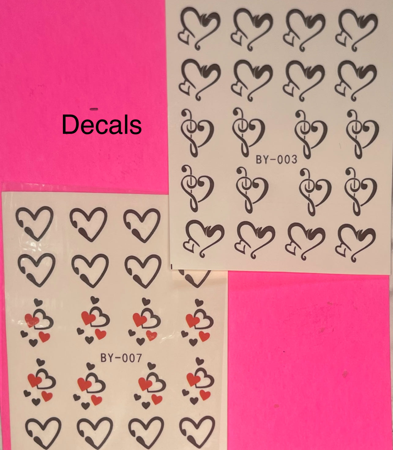 Valentine Decals